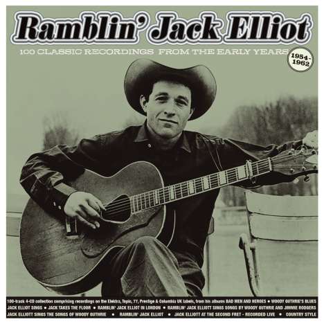 "Ramblin" Jack Elliot: 100 Classic Recordings 1954 - 1962, 4 CDs