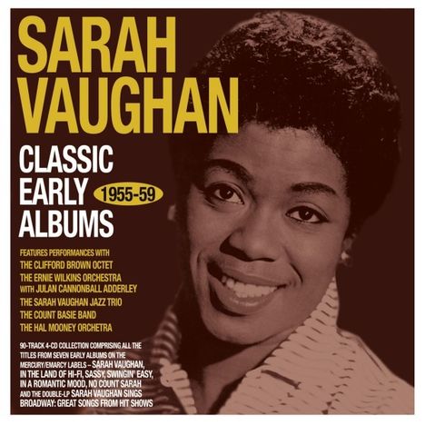 Sarah Vaughan (1924-1990): Classic Early Albums 1955 - 1959, 4 CDs