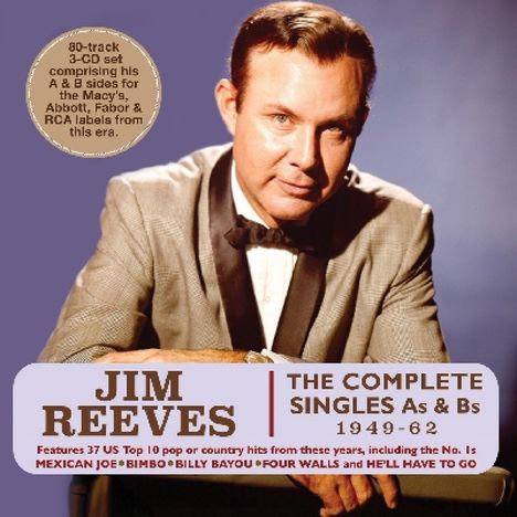 Jim Reeves: The Complete Singles As &amp; Bs, 3 CDs