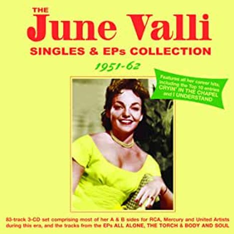 June Valli: Singles & EPs Collection 1951 - 1962, 3 CDs