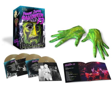 Frank Zappa (1940-1993): Halloween '73 (Live In Chicago, 1973) (Limited Boxset), 4 CDs und 1 Merchandise
