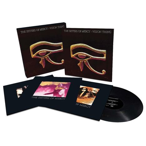The Sisters Of Mercy: Vision Thing (Vinyl Box Set), 1 LP und 3 Singles 12"