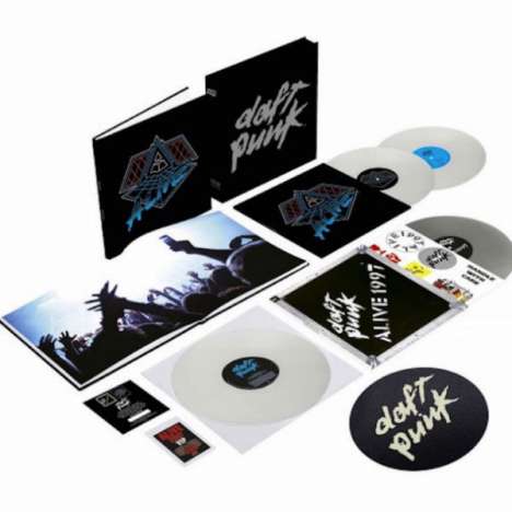 Daft Punk: Box Alive 2007/ Alive 1997 (180g) (Limited Deluxe Box) (White Vinyl), 4 LPs