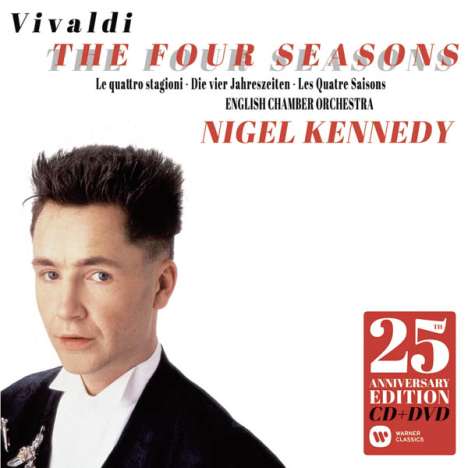 Antonio Vivaldi (1678-1741): Concerti op.8 Nr.1-4 "4 Jahreszeiten" (25th Century Anniversary Edition), 1 CD und 1 DVD