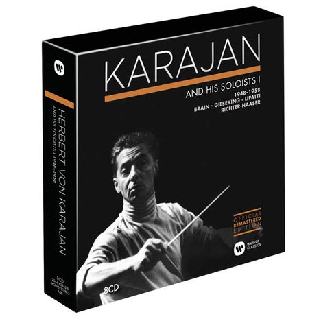 Herbert von Karajan Edition 3 - Karajan and his Soloists 1948-1958, 8 CDs