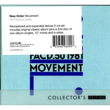 New Order: Movement (Collector's Edition), 2 CDs