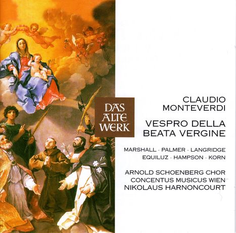 Claudio Monteverdi (1567-1643): Vespro della beata vergine, 2 CDs