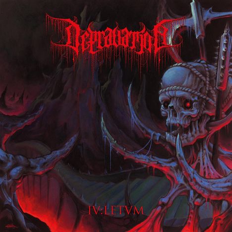 Depravation: IV:Letvm (Limited Edition) (Dark Blue/Red Marbled Vinyl), LP