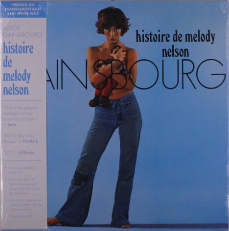 Serge Gainsbourg (1928-1991): Historie De Melody Nelson (Transparent Blue &amp; White Wax Vinyl), LP