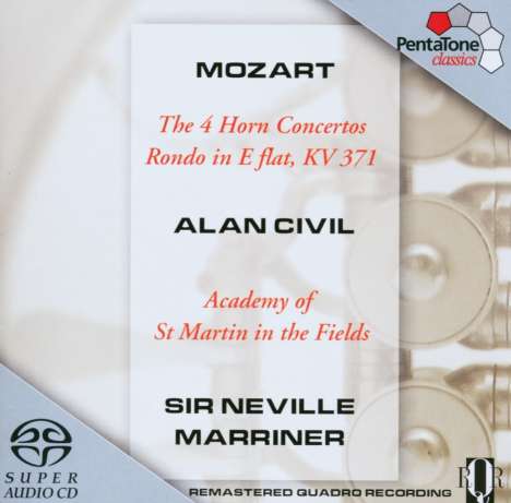 Wolfgang Amadeus Mozart (1756-1791): Hornkonzerte Nr.1-4, Super Audio CD
