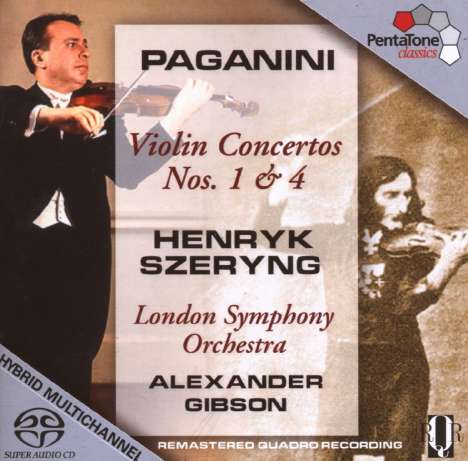 Niccolo Paganini (1782-1840): Violinkonzerte Nr.1 &amp; 4, Super Audio CD