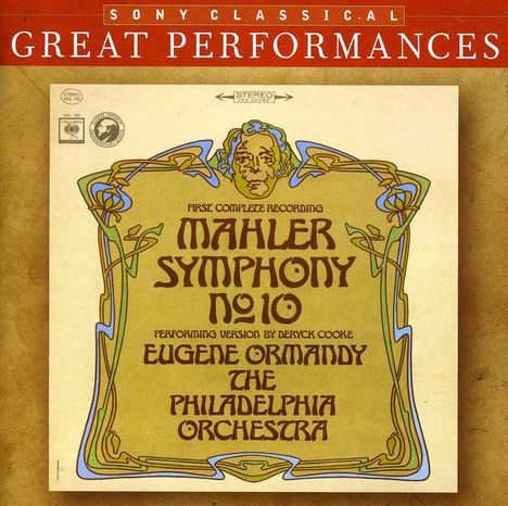 Gustav Mahler (1860-1911): Symphonie Nr.10 (Fassung nach Cooke), CD