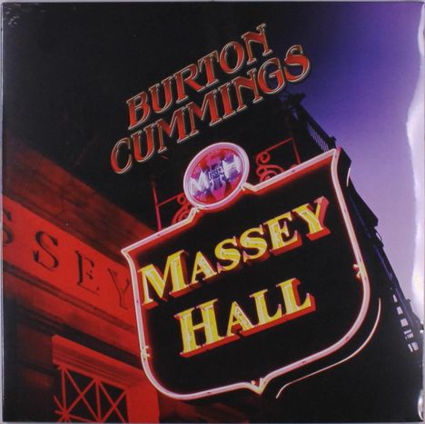 Burton Cummings: Massey Hall (Red Vinyl), 2 LPs