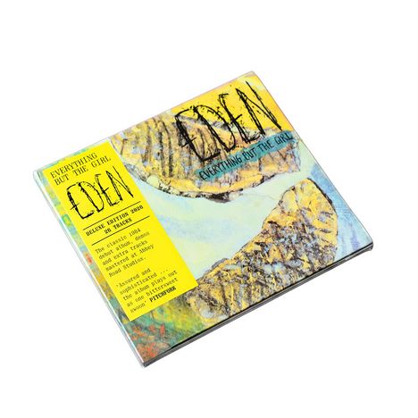 Texte: "Everything But The Girl", "Eden", "Deluxe Edition 2022", "20 Tracks". Illustration: abstrakte Kunst mit Naturtönen.