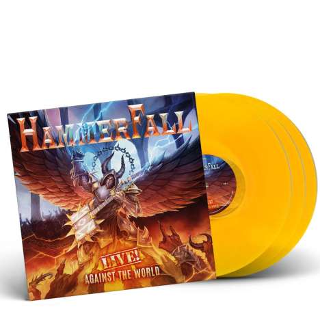 HammerFall: Live! Against The World (Limited Edition) (Orange Vinyl), 3 LPs