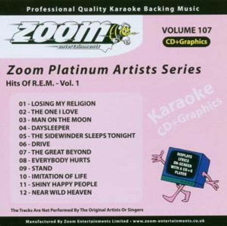 Karaoke &amp; Playback: Hits Of R.E.M. - Vol. 1, CD