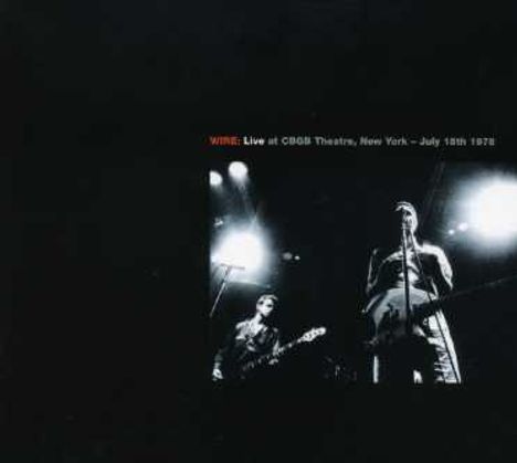 Wire: Live 1977 &amp; 1978, 2 CDs