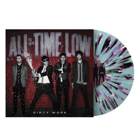 All Time Low: Dirty Work (Sea Blue w/ Pink, White &amp; Black Splatter Vinyl), LP