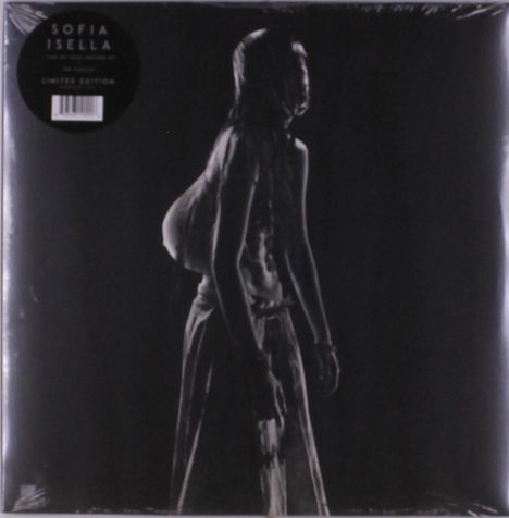 Text: "SOFIA ISELLA, I CAN SEE YOU THROUGH, EP, LIMITED EDITION." 

Schwarz-Weiß-Foto einer Person im Profil.