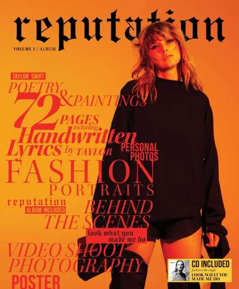 Taylor Swift: Reputation (Special-Edition Vol. 1) (Orange), 1 CD und 1 Zeitschrift