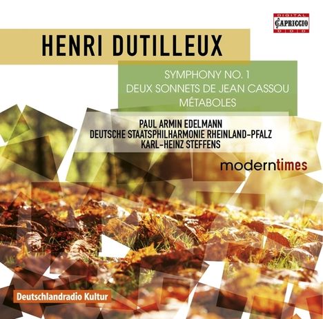 Henri Dutilleux (1916-2013): Symphonie Nr.1, CD