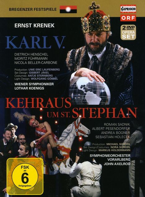 Ernst Krenek (1900-1991): Karl V., 2 DVDs