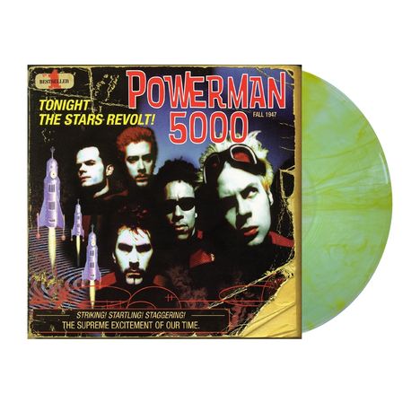 Powerman 5000: Tonight The Stars Revolt! (Coke Bottle Clear W/ Yellow Streaks Vinyl), LP