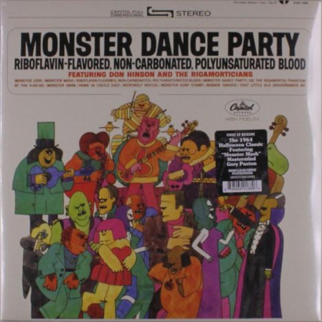 Don Hinson & The Rigamorticians: Monster Dance Party (Limited Edition) (Orange & Black Splatter Vinyl), LP