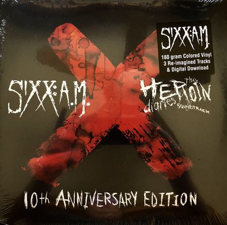 Sixx:A.M.: The Heroin Diaries Soundtrack: 10th Anniversary Edition (180g) (Colored Vinyl), 2 LPs