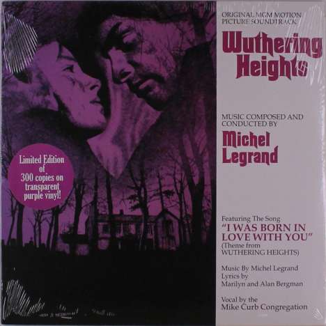 Michel Legrand (1932-2019): Filmmusik: Wuthering Heights (Limited Edition) (Translucent Purple Vinyl), LP