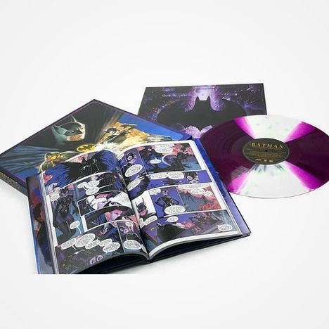 Danny Elfman (geb. 1953): Filmmusik: Batman '89 (Original Motion Picture Score) (Graphic Novel Box Set) (Colored Vinyl), LP