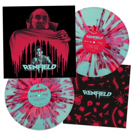 Filmmusik: Renfield (180g) (Deluxe Edition) (Seaglass Blue w/ Pink &amp; Red Splatter Vinyl), 2 LPs