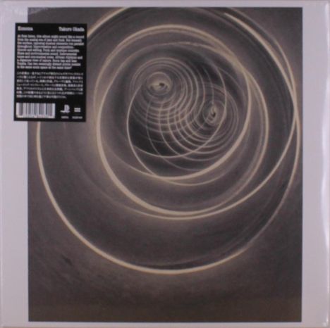 Text: Einnana, Takuro Okada. Schwarze Spiralen in einem grauen, hypnotischen Muster.
