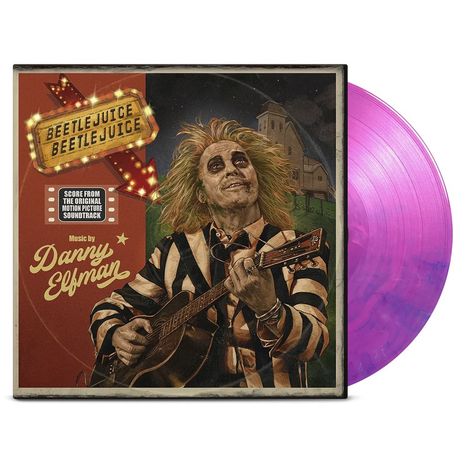 Danny Elfman (geb. 1953): Beetlejuice Beetlejuice (Limited Deluxe Edition) (Hand-poured Pink & Violet Vinyl), LP