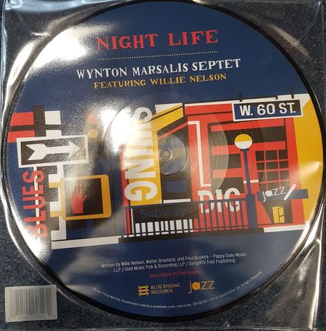 Wynton Marsalis (geb. 1961): Night Life - Featuring Willy Nelson (Picture Disc), Single 10"