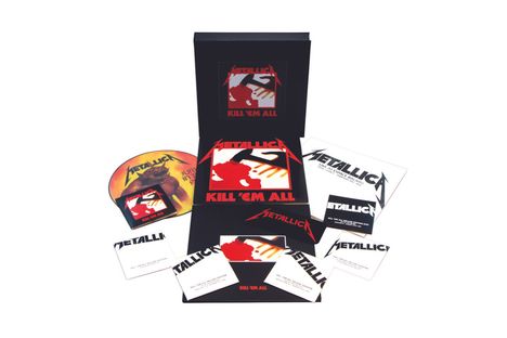 Metallica: Kill 'Em All (remastered) (Limited Numbered Deluxe Edition Box Set), 4 LPs, 5 CDs und 1 DVD