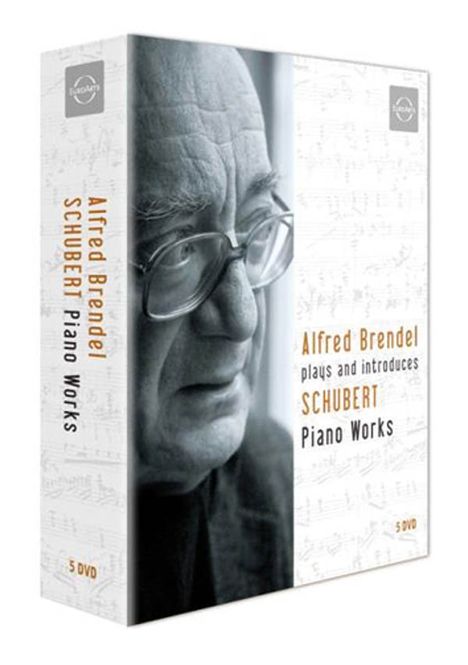 Alfred Brendel plays &amp; introduces Schubert Piano Works, 5 DVDs