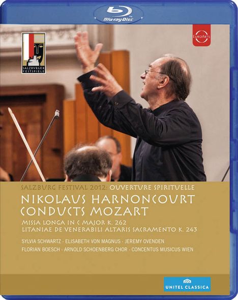Wolfgang Amadeus Mozart (1756-1791): Messe KV 262 "Missa longa", Blu-ray Disc