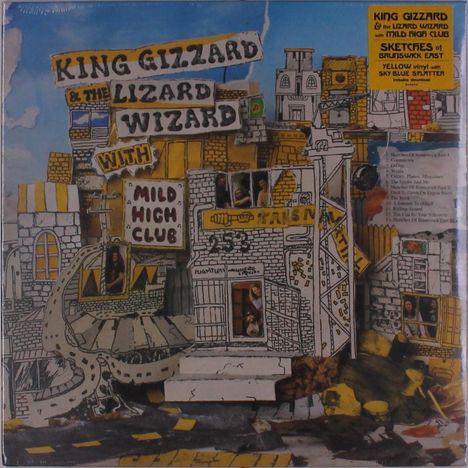 King Gizzard &amp; The Lizard Wizard: Sketches Of Brunswick East (Yellow W/ Sky Blue Splatter Vinyl), LP