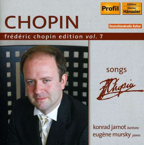 Frederic Chopin (1810-1849): Klavierlieder "Frederic Chopin Edition Vol.7", CD