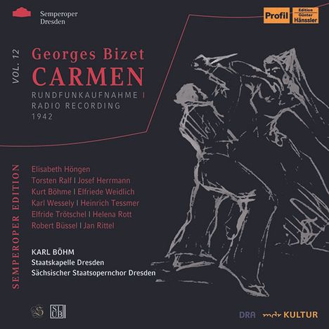 Georges Bizet (1838-1875): Carmen (in deutscher Sprache), 3 CDs