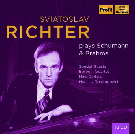 Svjatoslav Richter plays Schumann &amp; Brahms 1948-1963, 12 CDs