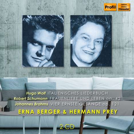 Erna Berger &amp; Hermann Prey singen Wolf,Schumann,Brahms, 2 CDs