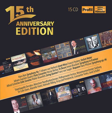 Profil Edition Günter Hänssler - 15th Anniversary Edition, 15 CDs