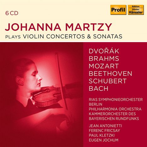 Johanna Martzy plays Violin Concertos &amp; Sonatas, 6 CDs