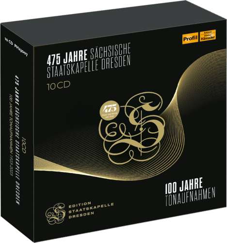 Staatskapelle Dresden - 475 Jahre (100 Jahre Tonaufnahmen), 10 CDs