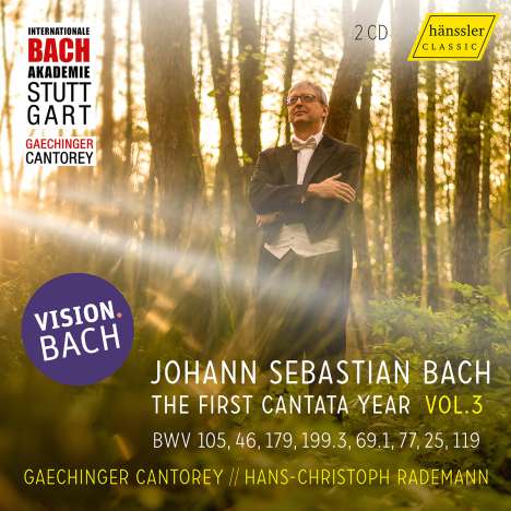 Johann Sebastian Bach (1685-1750): Vision.Bach 3 - Kantaten vom 9.Sonntag nach Trinitatis bis zur Leipziger Ratswahl des 1.Leipziger Jahrgangs 1723, 2 CDs