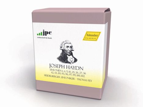 Joseph Haydn (1732-1809): Symphonien Nr.1,2,4,5,10,25-27,36,42,43,89,93,96,97,99,100,102 (Exklusiv-Set für jpc), 6 CDs