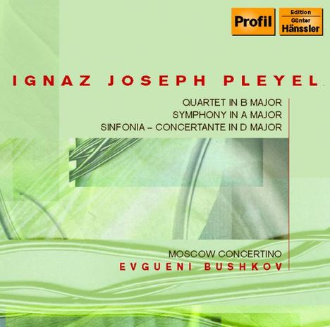 Ignaz Pleyel (1757-1831): Symphonie in A, CD