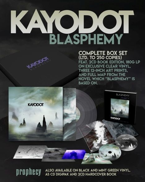 Kayo Dot: Blasphemy (Box Set), 1 LP und 2 CDs
